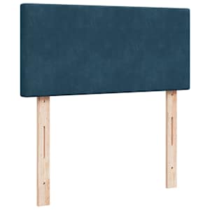 Box spring postel s matrací modrá 90 x 190 cm samet - obrázek 12
