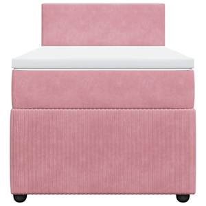 Box spring postel s matrací růžová 90x190 cm samet - obrázek 6