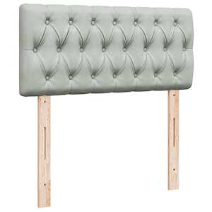 Box spring postel s matrací světle šedá 90x190 cm samet - obrázek 12