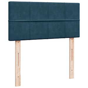 Box spring postel s matrací modrá 90 x 190 cm samet - obrázek 12
