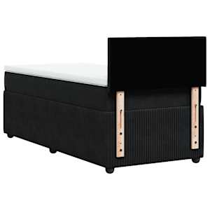 Box spring postel s matrací černá 100x200 cm samet - obrázek 8