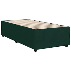 Box spring postel s matrací tmavě zelená 100x200 cm samet - obrázek 9