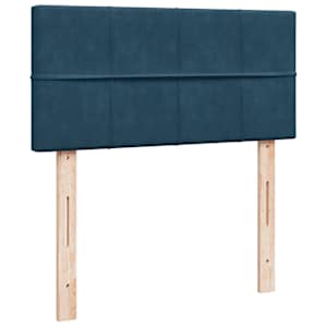 Box spring postel s matrací modrá 100 x 200 cm samet - obrázek 12