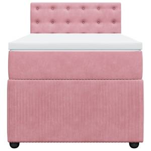 Box spring postel s matrací růžová 100x200 cm samet - obrázek 6