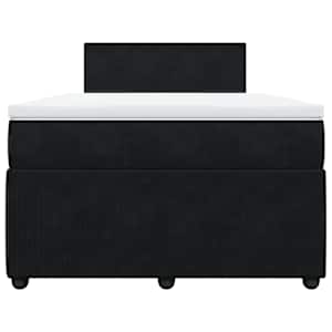 Box spring postel s matrací černá 120 x 190 cm samet - obrázek 6