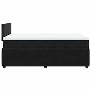 Box spring postel s matrací černá 120 x 190 cm samet - obrázek 7
