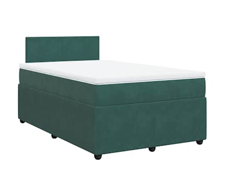 vidaXL &Kappa;&rho;&epsilon;&beta;ά&tau;&iota; Boxspring &mu;&epsilon; &Sigma;&tau;&rho;ώ&mu;&alpha; &Sigma;&kappa;&omicron;ύ&rho;&omicron; &Pi;&rho;ά&sigma;&iota;&nu;&omicron; 120x190&epsilon;&kappa;. &Beta;&epsilon;&lambda;&omicron;ύ&delta;&iota;&nu;&omicron;