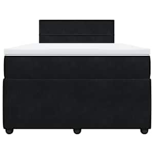Box spring postel s matrací černá 120 x 190 cm samet - obrázek 6