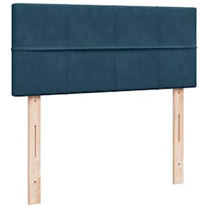 Box spring postel s matrací modrá 120 x 190 cm samet - obrázek 12