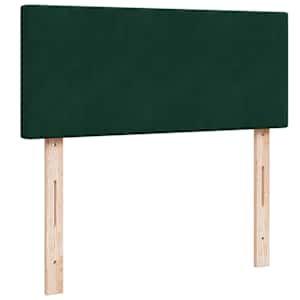 Box spring postel s matrací tmavě zelená 120 x 200 cm samet - obrázek 12