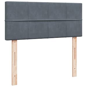 Box spring postel s matrací tmavě šedá 120 x 200 cm samet - obrázek 12