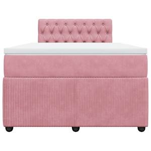 Box spring postel s matrací růžová 120 x 200 cm samet - obrázek 6