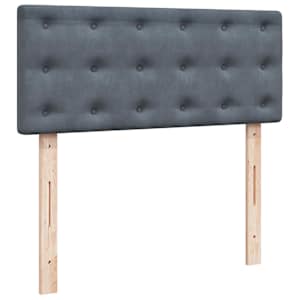 Box spring postel s matrací tmavě šedá 120 x 200 cm samet - obrázek 12