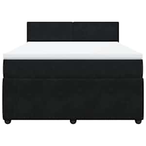 Box spring postel s matrací černá 160x200 cm samet - obrázek 6