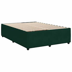 Box spring postel s matrací tmavě zelená 160x200 cm samet - obrázek 9