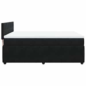 Box spring postel s matrací černá 160x200 cm samet - obrázek 7