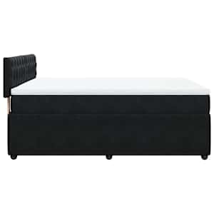 Box spring postel s matrací černá 160x200 cm samet - obrázek 7