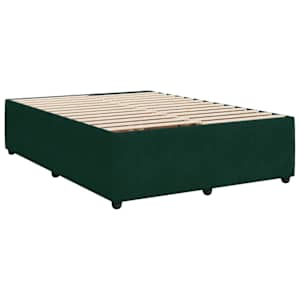 Box spring postel s matrací tmavě zelená 160x200 cm samet - obrázek 9
