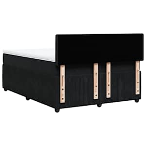 Box spring postel s matrací černá 160x200 cm samet - obrázek 8