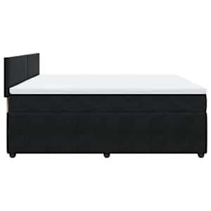 Box spring postel s matrací černá 180x200 cm samet - obrázek 7