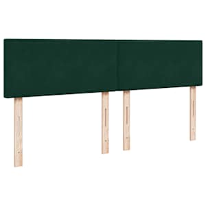 Box spring postel s matrací tmavě zelená 180x200 cm samet - obrázek 9
