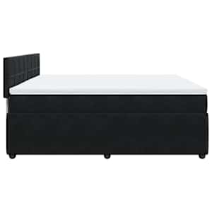 Box spring postel s matrací černá 180x200 cm samet - obrázek 7