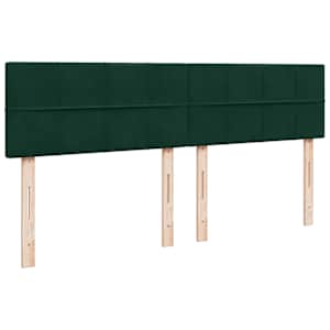 Box spring postel s matrací tmavě zelená 180x200 cm samet - obrázek 9