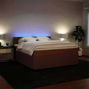 Box spring postel s matrací růžová 180x200 cm samet - obrázek 5