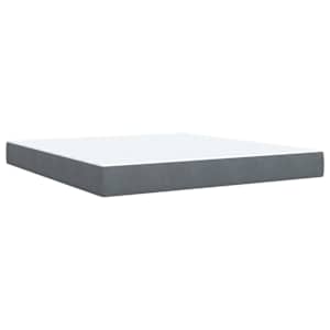 Box spring postel s matrací tmavě šedá 180x200 cm samet - obrázek 11