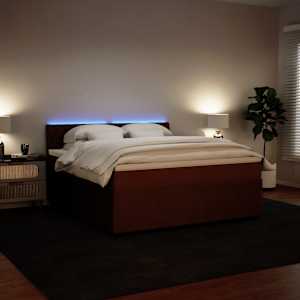 Box spring postel s matrací růžová 180x200 cm samet - obrázek 5