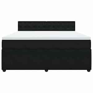 Box spring postel s matrací černá 180x200 cm samet - obrázek 6