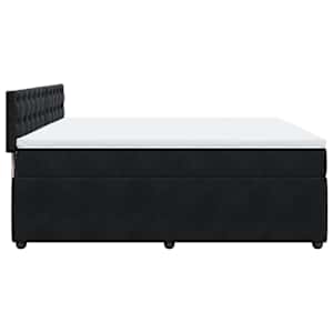 Box spring postel s matrací černá 180x200 cm samet - obrázek 7