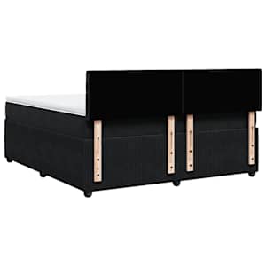 Box spring postel s matrací černá 180x200 cm samet - obrázek 8