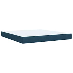 Box spring postel s matrací modrá 180 x 200 cm samet - obrázek 11