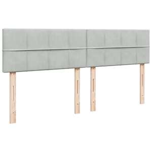 Box spring postel s matrací světle šedá 200x200 cm samet - obrázek 9