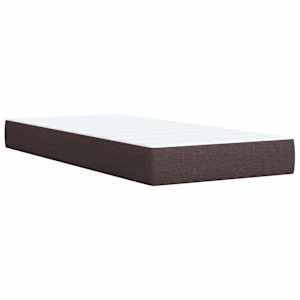 Box spring postel s matrací tmavě hnědá 80x200 cm textil - obrázek 6