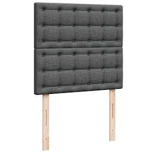 Box spring postel s matrací tmavě šedá 80 x 200 cm textil - obrázek 8