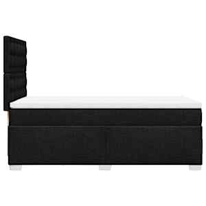 Box spring postel s matrací černá 80 x 200 cm textil - obrázek 9