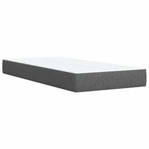 Box spring postel s matrací tmavě šedá 90x190 cm textil - obrázek 6