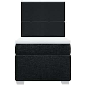 Box spring postel s matrací černá 90x190 cm textil - obrázek 4