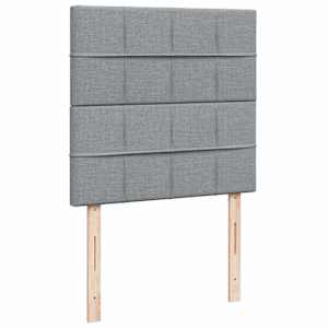 Box spring postel s matrací světle šedá 90x190 cm textil - obrázek 8