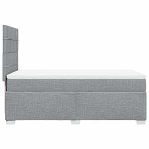 Box spring postel s matrací světle šedá 90x190 cm textil - obrázek 9
