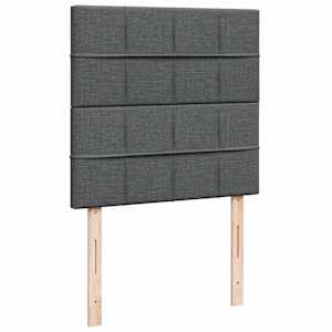 Box spring postel s matrací tmavě šedá 90x190 cm textil - obrázek 8