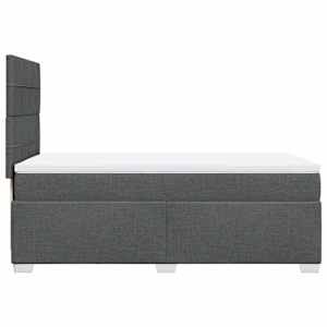 Box spring postel s matrací tmavě šedá 90x190 cm textil - obrázek 9