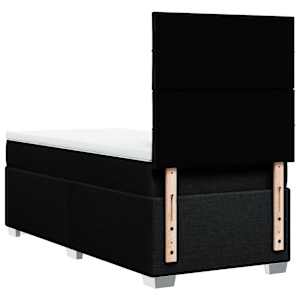 Box spring postel s matrací černá 90x190 cm textil - obrázek 10