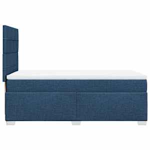 Box spring postel s matrací modrá 90x190 cm textil - obrázek 9