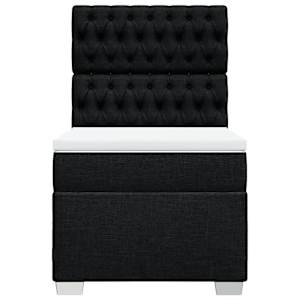 Box spring postel s matrací černá 90x190 cm textil - obrázek 4