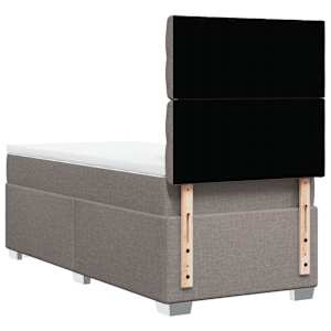 Box spring postel s matrací taupe 90x190 cm textil - obrázek 10