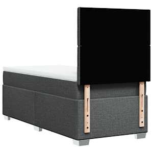 Box spring postel s matrací tmavě šedá 90x190 cm textil - obrázek 10