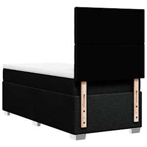 Box spring postel s matrací černá 90x190 cm textil - obrázek 10